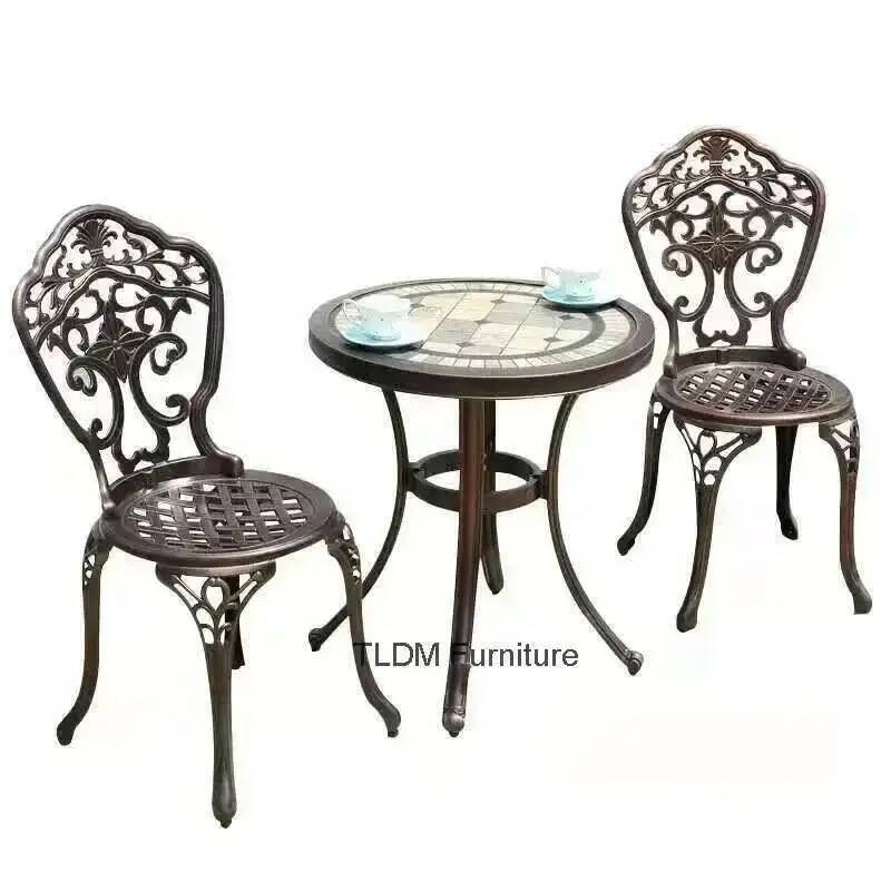 Outdoor Furniture Metal Chairs - Urniture Set Outdoor Leisure Chairs Cast