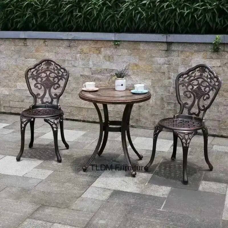 Urniture Set Outdoor Leisure C - Outdoor Furniture Metal Chairs ulasan dan harga