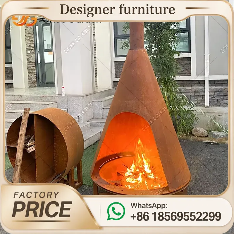Portable Wood Pellet Stove Wit - Outdoor Furniture Metal ulasan dan harga