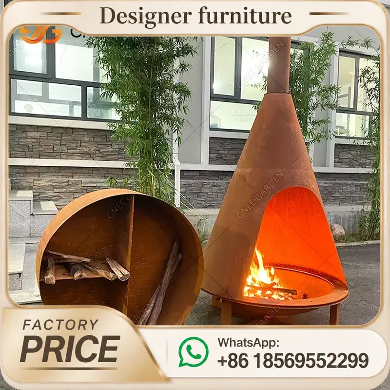 Portable Wood Pellet Stove Wit - Outdoor Furniture Metal ulasan dan harga