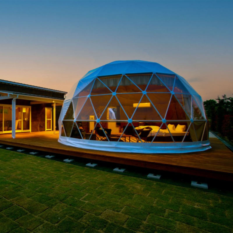 Luxury Glamping Dome Tent  - W - Outdoor Furniture Metal ulasan dan harga
