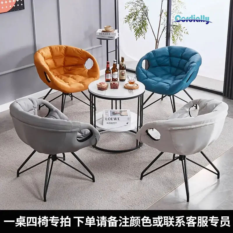 Nordic 360° rotation low chair - Outdoor Furniture Metal Chairs ulasan dan harga