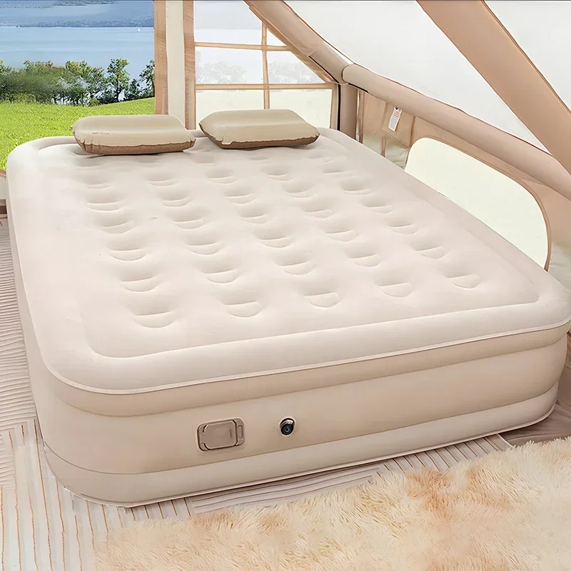 Queen Air Mattress with Built  - Outdoor Furniture Luxury ulasan dan harga