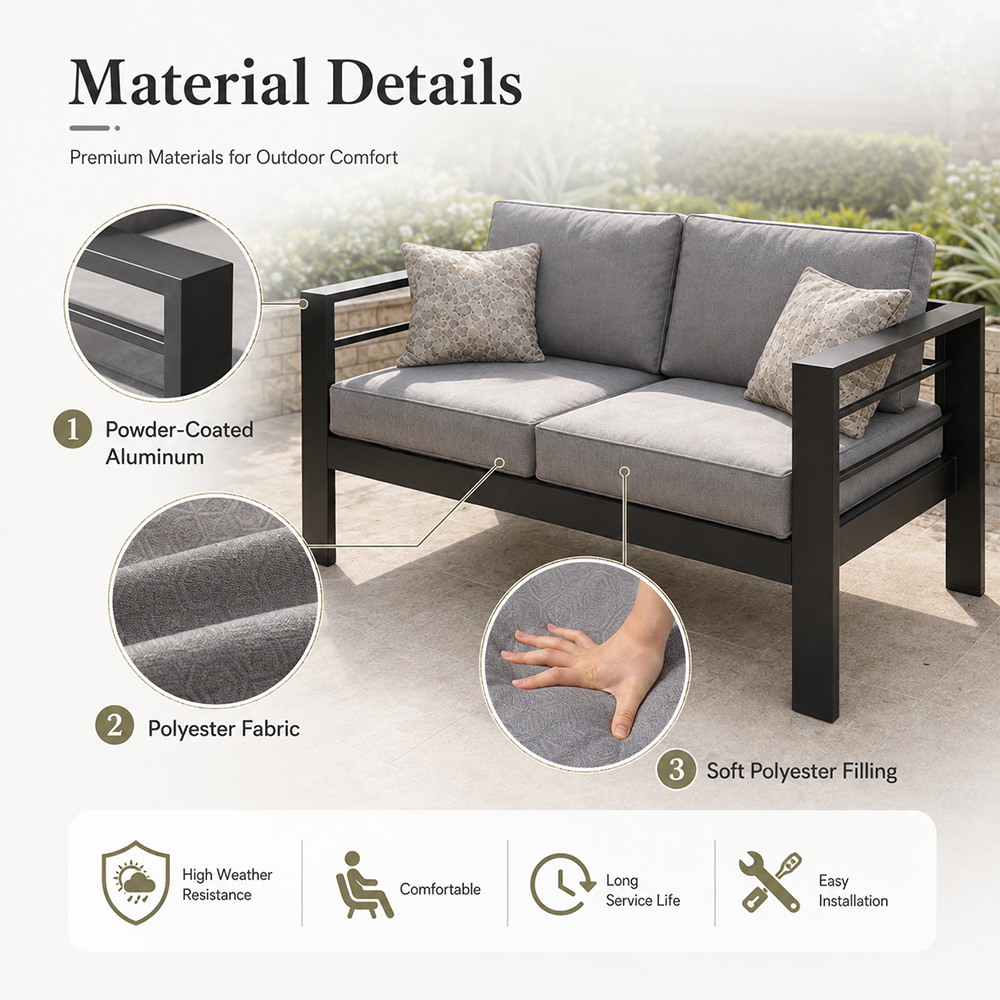 Modern Luxury Aluminum Outdoor - Outdoor Furniture Luxury ulasan dan harga