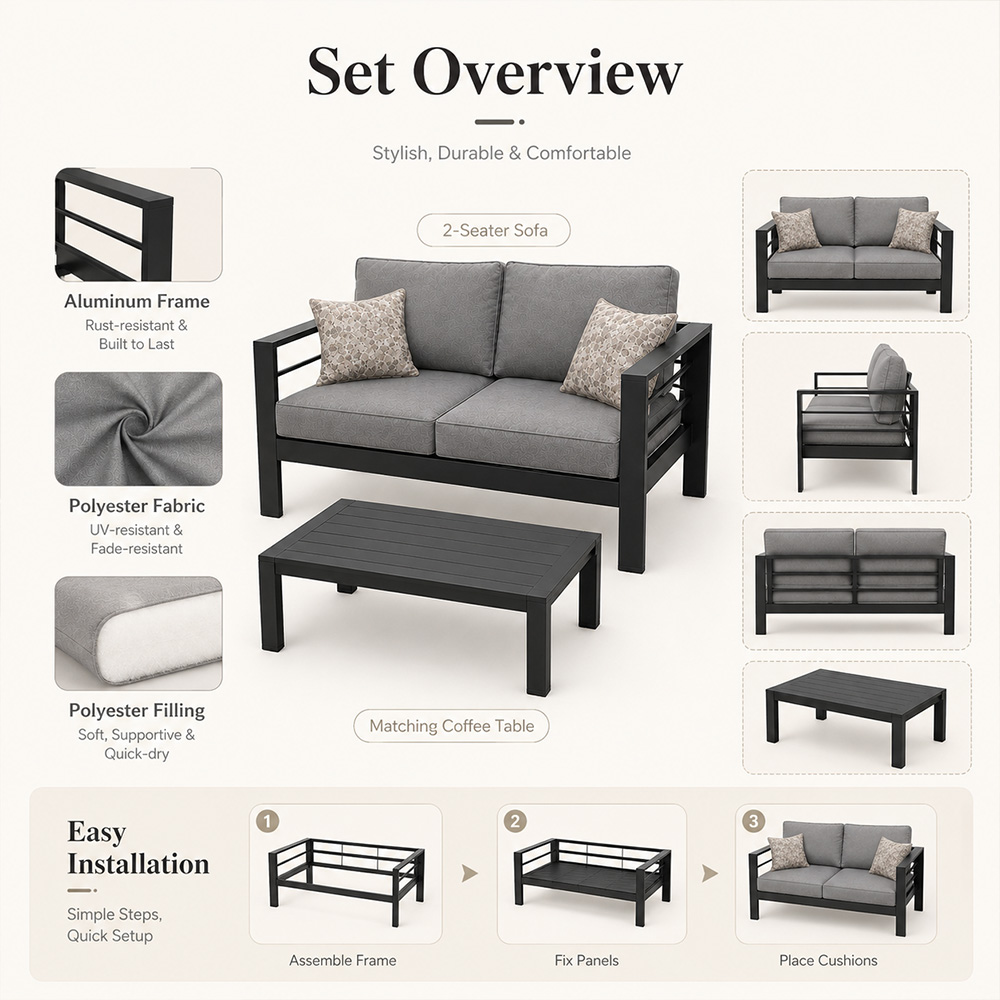 Modern Luxury Aluminum Outdoor - Outdoor Furniture Luxury ulasan dan harga