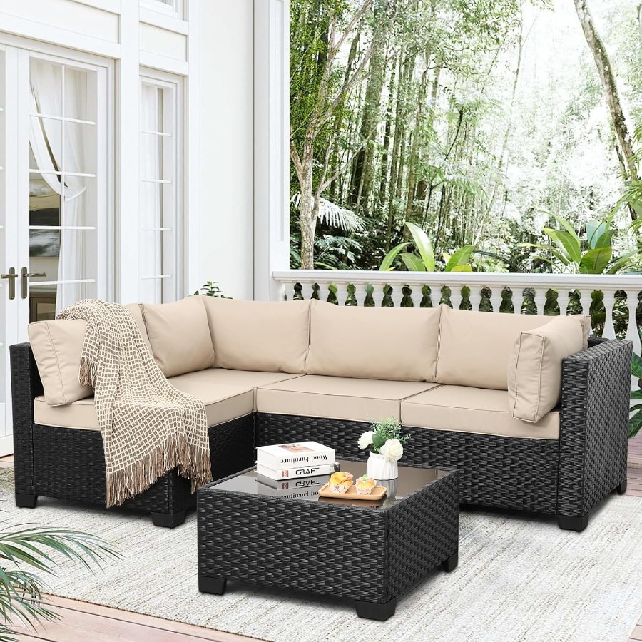 Outdoor 5 Pcs Patio Furniture  - Outdoor Furniture Metal Chairs ulasan dan harga
