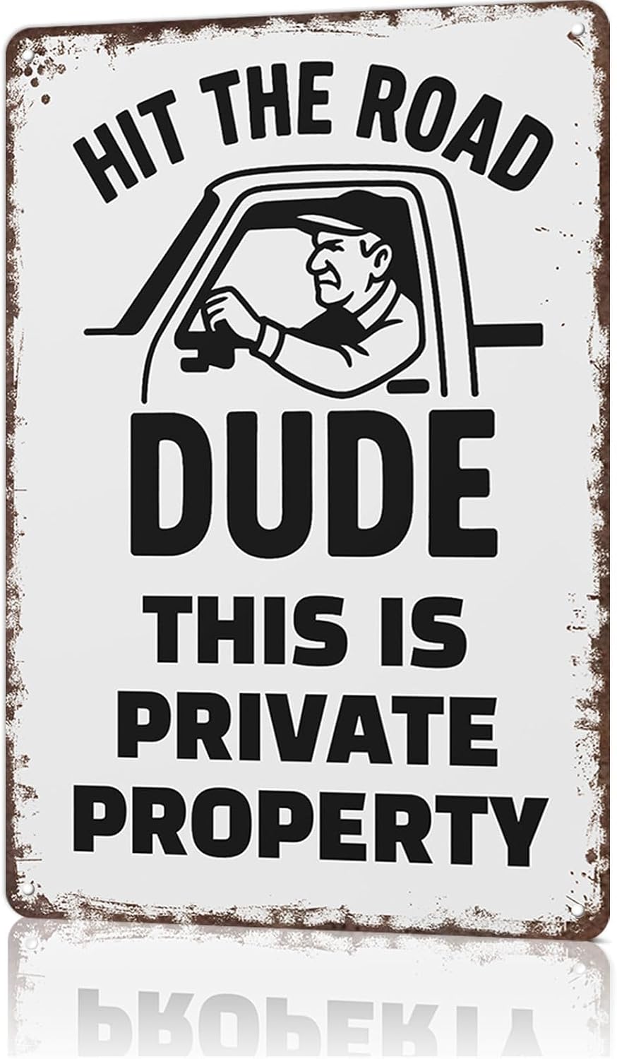 No Trespassing Signs Hit The R - Outdoor Furniture Metal ulasan dan harga