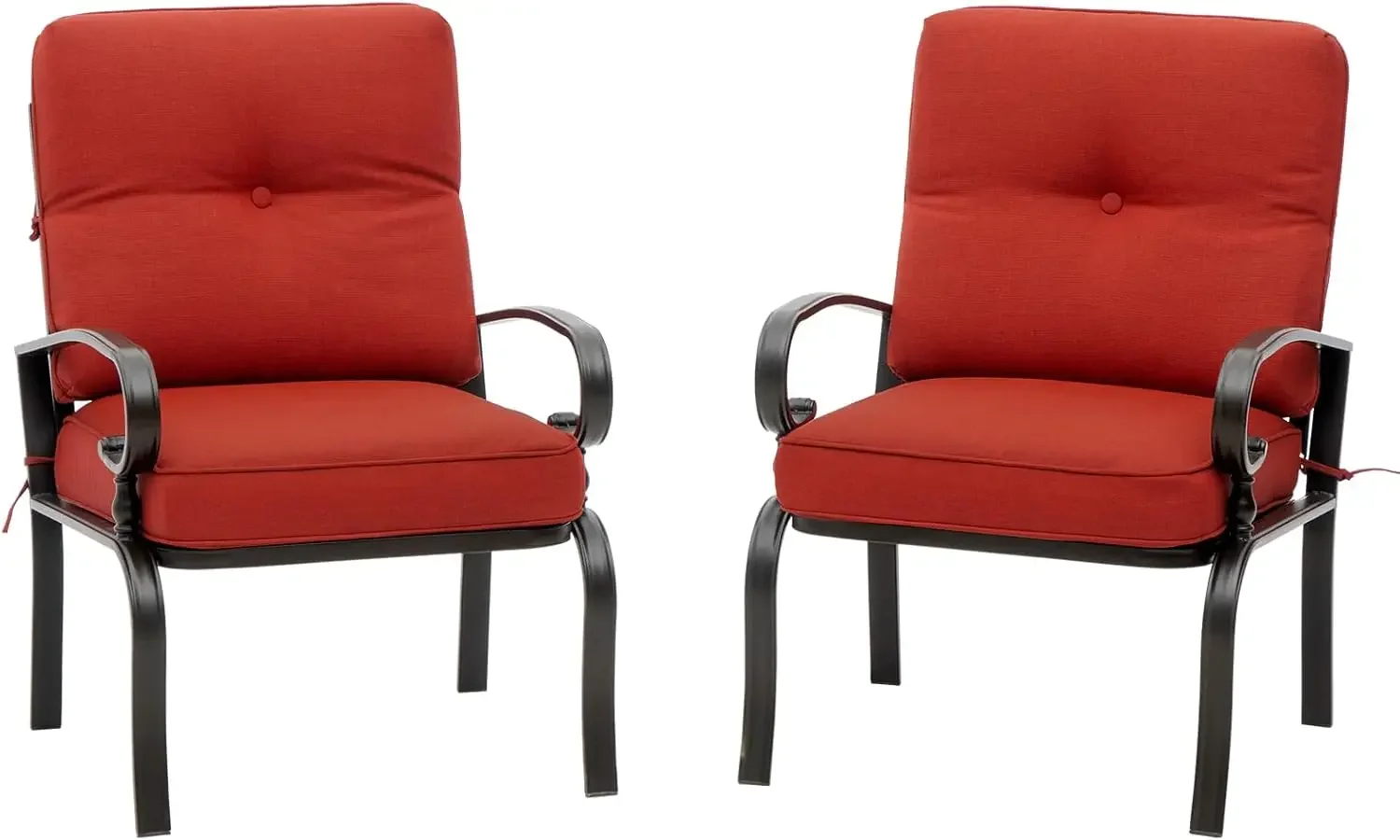Red Outdoor Metal Bistro Chair - Outdoor Furniture Metal Chairs ulasan dan harga