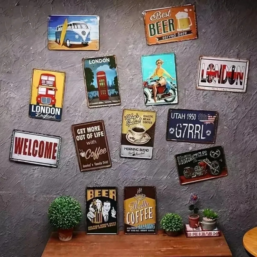 CIFBUY Vintage Funny Cat Alumi - Outdoor Furniture Metal ulasan dan harga