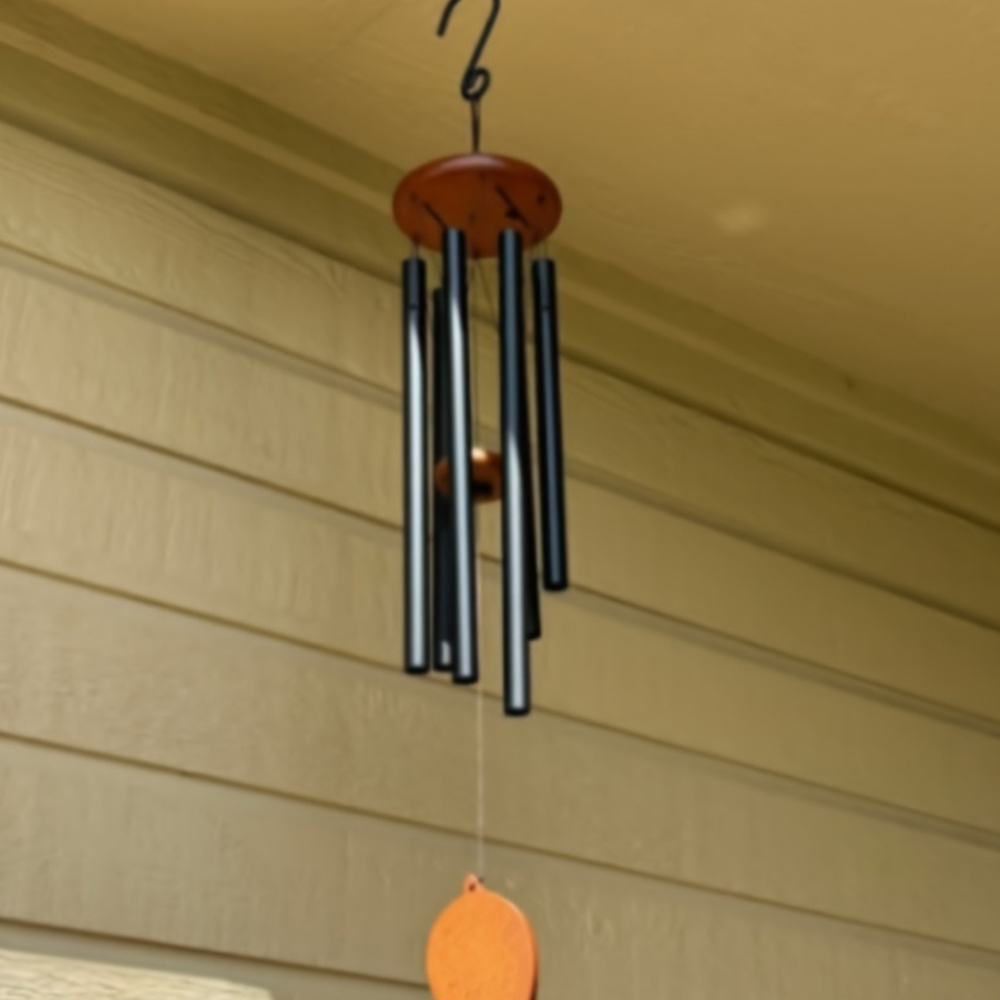 26 Inch Retro Black Wind Chime - Outdoor Furniture Diy ulasan dan harga